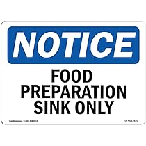 OSHA Notice Signs - This Sink For Mop Cleaning Only