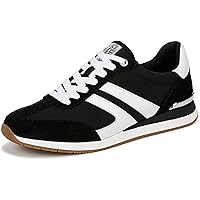 Amazon.com | Guess Women's SKROLL Sneaker, Black/White 002, 5