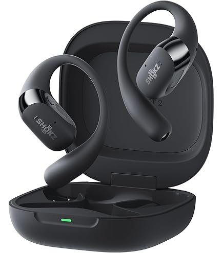 SHOKZ OPENFIT2 ブラック 充電ケース付き SHOKZ OpenFit 2 Black Open-Ear Earbuds with Charging Case (T920-ST