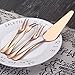 Buyer Star 1 Pcs Cake Shovel 7 Pcs Forks, Rose Gold 9-Inch Pie Cake Cheese Metal Cutter Server Slicer, Fruit Cake Salad Forks Set, 18/10 Stainless Steel