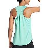 baleaf Women's Athletic Tank Tops Workout Sleeveless Running Racerback Shirts Quick Dry Breathable Yoga Tennis Gym