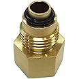 Z Whip LS Swap Power Steering Line Adapter Fitting Brass LS Pump To 3/8” Flare Older Style Lines M16-1.5 to 5/8-18 Compatible with Camaro GTO Silverado LS1 LSX LS3 Vortec 5.3L 4.8L 5.7L 6.0L LQ4