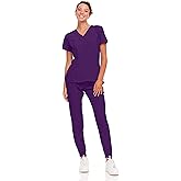 Natural Uniforms Womens Cool Stretch Jogger Scrub Set with Regular and Petite Sizes