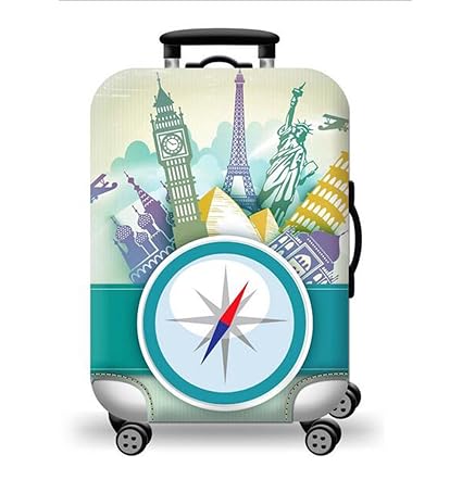 mmmstores Travel Luggage Protector Suitcase Cover, Spandex Elastic Dustproof 18-31 Inch Cover