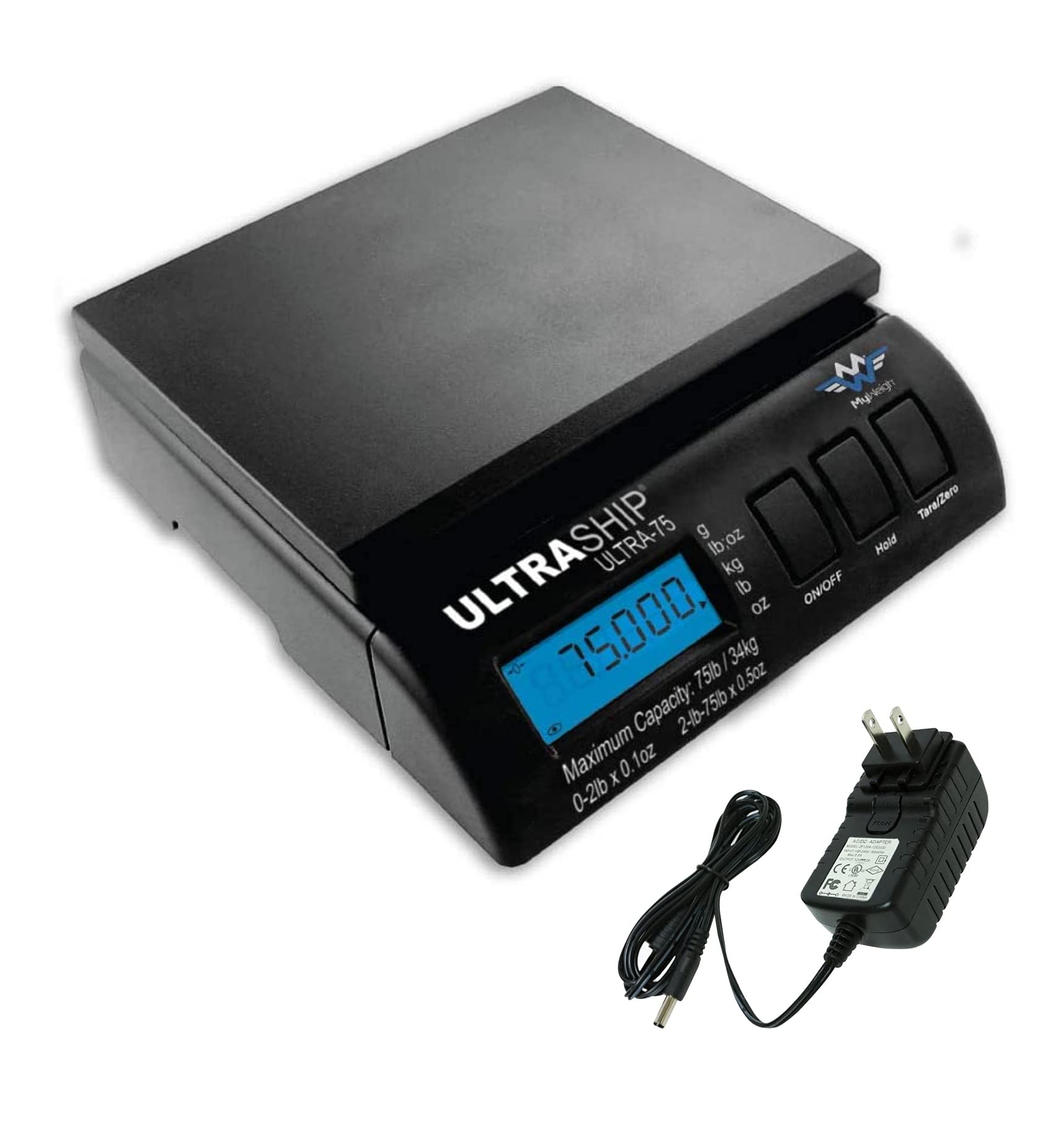 My Weigh Ultraship 75 Lb Electronic Digital Shipping Postal Kitchen Scale