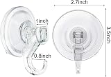 WOVTE Suction Hooks 4 Pack Powerful Vacuum Hangers Up to 3KG Non Slip view 2