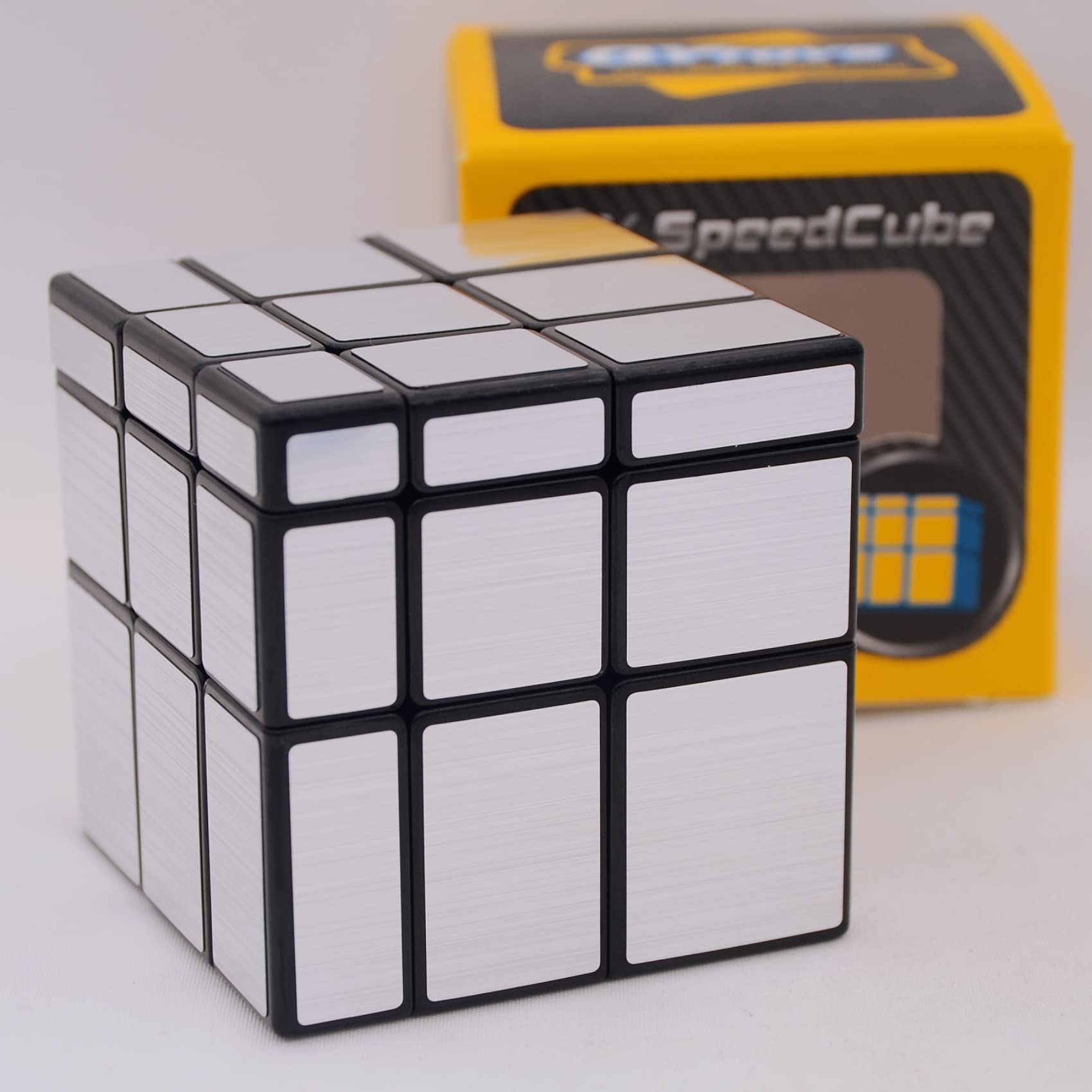 Bukefuno QY Toys Mirror 3x3 Blocks Silver Cube Magic Puzzle 3x3x3 Speed Mirror Silver Version Cube