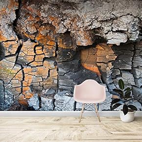 Wall Mural Realistic Rock Background Removable Self-Adhesive Large Wallpaper - 66x96 inches