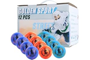 Sport Works Outdoor Street Hockey Balls, 12 Pack,or Indoor & Outdoor,Ideal for Roller Hockey or Street Hockey Games
