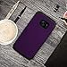 Ulsaar Samsung Galaxy S7 Edge Case Slim Fit Heavy Duty Protection Three Layer Shockproof Anti-Fingerprint Protective Cover Purple Black