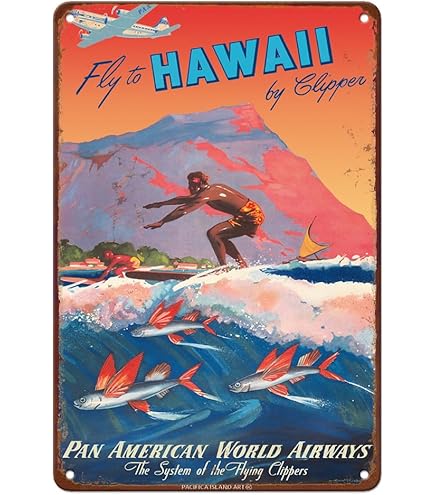 Amazon.com: Pacifica Island Art 8in x 12in Vintage Hawaiian Tin