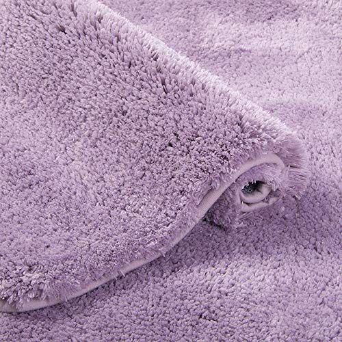 Walensee Shaggy 2 Piece Bath Rug Set, (20 x 32, 2 Pack Set, Lavender