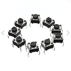DAOKI 100Pcs 6x6x5 mm Miniature Micro Momentary