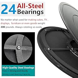 VOLCANOES CLUB 16 Inch Lazy Susan Turntable - Heavy