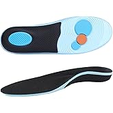 Skemic Plantar Fasciitis Relief Insoles for Women Men, Comfort Arch Support Orthotic Shoe Inserts for Foot Pain Shock Absorbing Shoe Insoles (Mens 4-4.5/ Womens 6-6.5)