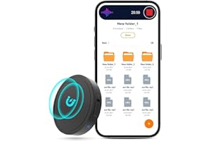 128G (3200 Hour) Magnetic Voice Activated Recorder - Nanezan Recording Device MP3 Records with 70 Hours Battery Time, USB-C A