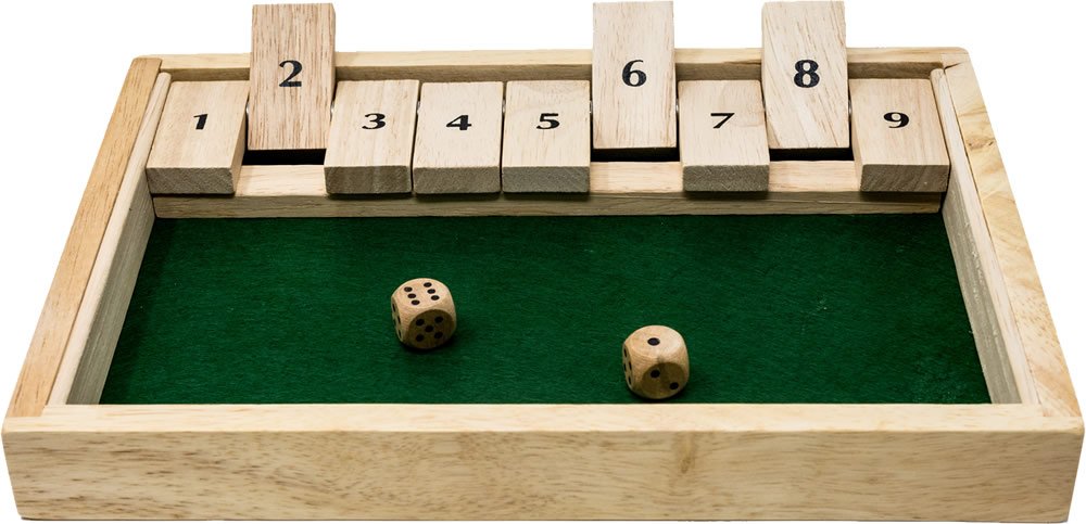 Brimtoy Wooden Shut The Box dice game