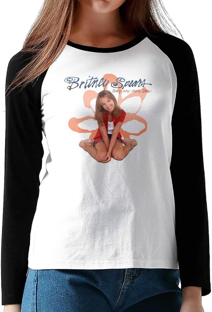 Gutup Fashion Designed Britney Spears You Drive Me Crazy Long Sleeve Raglan Tee Shirt
