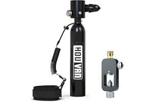 HOUVAN Mini Scuba Tank 0.5L Diving Tank with DOT Certification Up to 10 Minutes Underwater Breathing Reusable Backup Tanks for Underwater Shooting and Rescue Operations