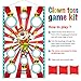 Blulu Carnival Toss Game Banner with 3 Bean Bags Carnival Game for Kids and Adults in Indoor Outdoor Activities Circus Theme Birthday Party Decoration Supply Set