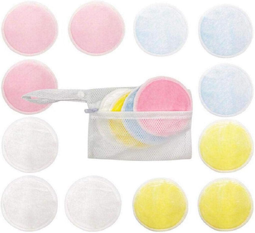 Boddenly Natural Cotton Rounds Reusable 8/12/16/20 Packs - Reusable Bamboo Makeup Remover Pads for face - Reusable Facial Pads Facial Cleansing Toner Pads, Washable Facial Cleansing Pads