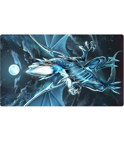 Amazon.com: New Mlikemat Playmat Blue-Eyes White Dragon OCG TCG