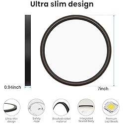 libtit 7 Inch Oil Rubbed Bronze Flush Mount Ceiling