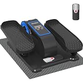 Under Desk Elliptical Machine, Electric Elliptical Leg Exerciser for Senior | Quiet and Compact Electric Seated Pedal Exerciser for Home with Monitor, Remote Control and 12 Adjustable Speeds