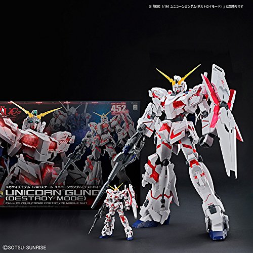 Bandai Hobby Mega Size 1/48 Unicorn [Destroy Mode] Gundam UC Model Kit Figure