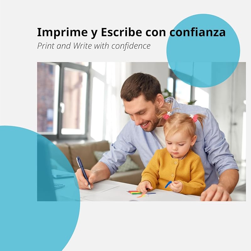 Paquete Folios A4 80gr, Paquete de 500 hojas, Papel Multifunción para Impresora Inkjet y Láser, Hojas A4 210 x 297 mm Ideales para la Oficina como para el Hogar · m-office (500 hojas)