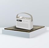 Roxel RDR-40 DAB/DAB+ Portable Radio with Bluetooth Dual Alarm White/Cappuccino view 4
