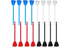 SHANDERBAR 16 Pcs Epoxy Resin Mixer Paddles, Reusable Plastic Mixing Paddle Paint Stirrer for Drill, Multipurpose Helix Drill Mixer Attachment for Mixing Epoxy Resin Paint Silicone Molds, Works with Most Drills