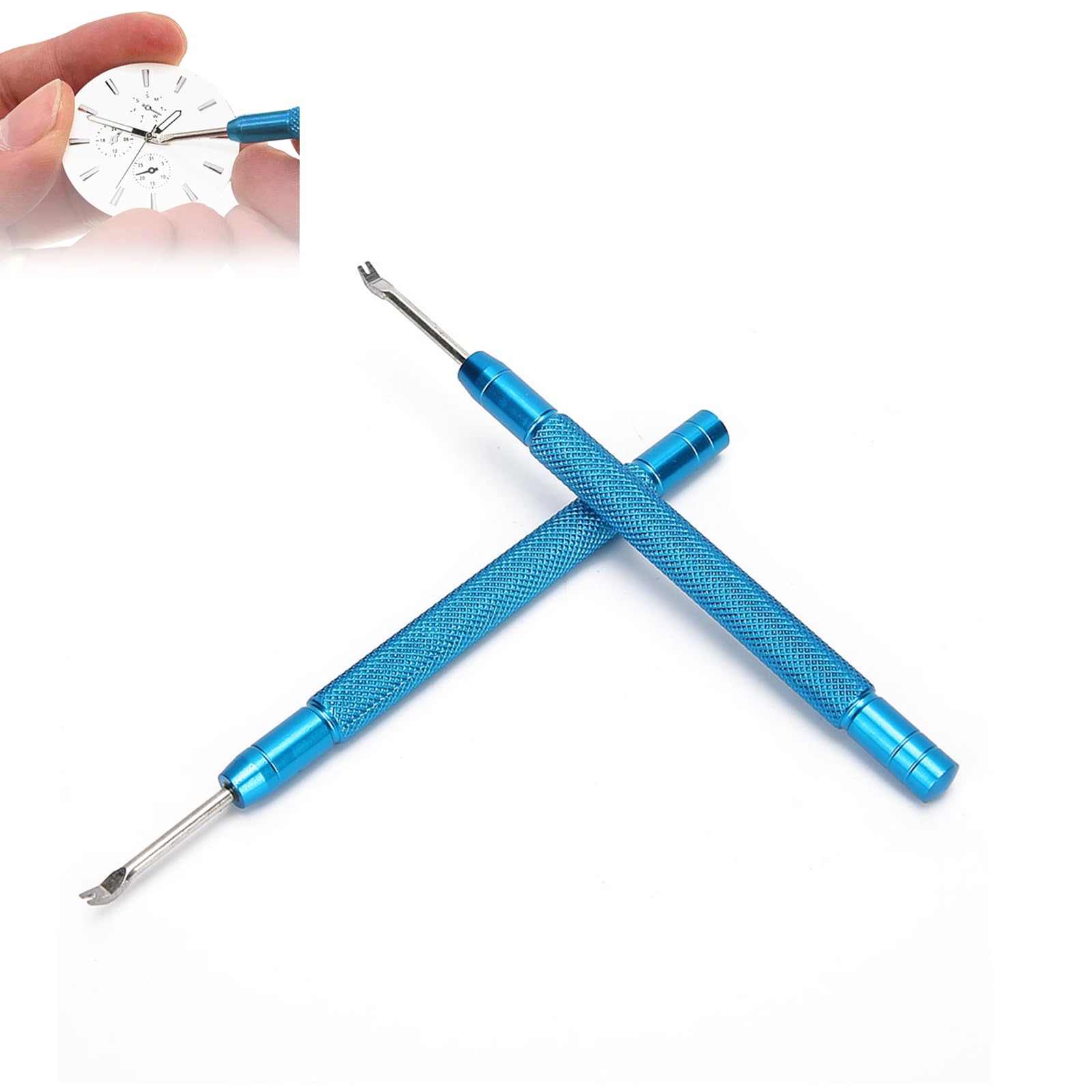 Sonew 2pcs Watch Hand Remover Tool, Watch Needle Removal Lifting Tool Watch Repairing Accessory