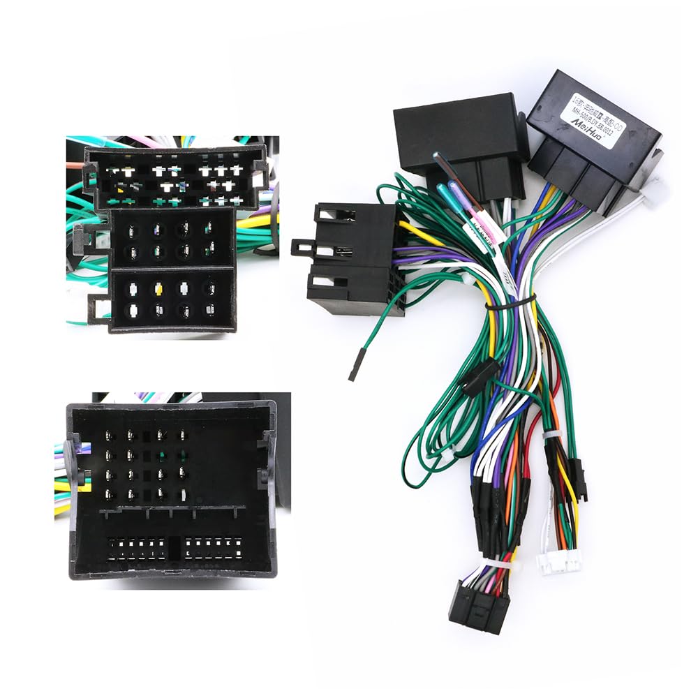 Photo 1 of 16pin Car Stereo Radio Power Retrofit Wiring Harness Cable Adapter fits for Benz B200/ W211/ C-Class/E-Class/ML/ S300/ Vito/Viano/ R350 / W203