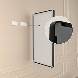 ISTRIPMF 36x36 Inch Black Bathroom Mirror,Rectangle