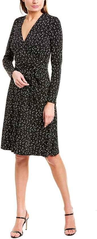 leota faux wrap dress