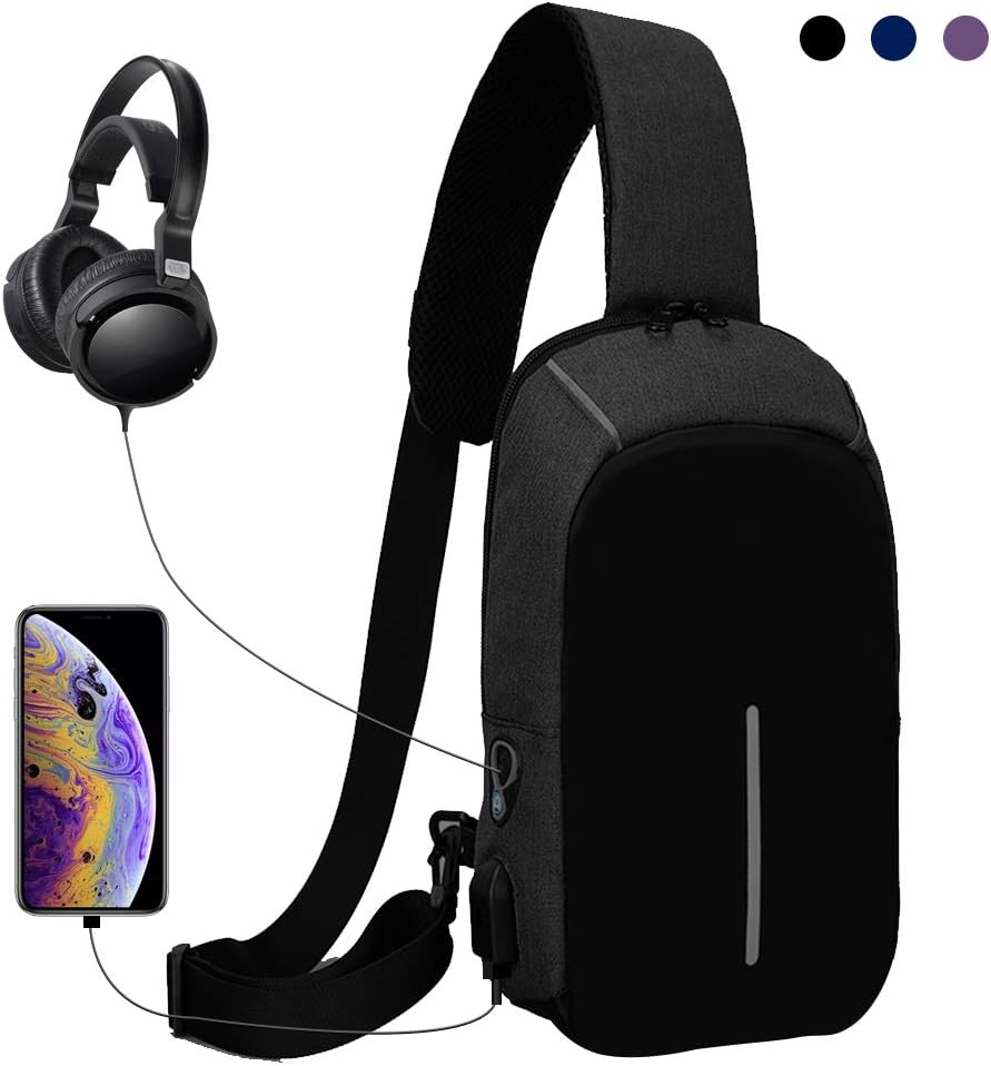Chest Sling Shoulder Backpacks Bags Crossbody Rope Triangle Hiking Daypack