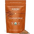 Eversio Wellness 4 Mushroom Blend Mushroom Powder- 60 Servings (60g) Balance Blend Powder Blend for Mushroom Coffee – Maitake, Shiitake, Lion’s Mane, and Reishi Extracts