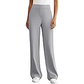 DLOODA Womens Dress Work Pants Wide Leg Business Casual Slacks Stretchy High Waist Comfy Trousers with Pocket