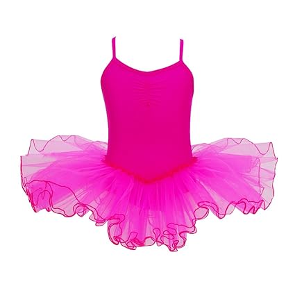 YiZYiF Mädchen Ballettkleid Ballettanzug Ballett Trikot Turnanzug Mädchen Kleider 98 104 110 116 122 128 140 152 164