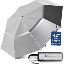 Parapluie Anti Uv Parapluie Pliable Anti-UV UPF50 - Résiste Vent Force 5, Ouverture/fermeture Automatique - Léger 320g, Diamètre 97 Cm Parapluie Fibre Verre 97 Cm