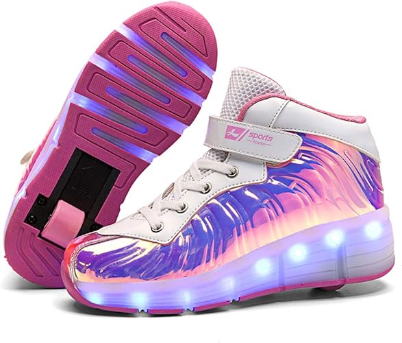 tenis de rodinha com botao atraz