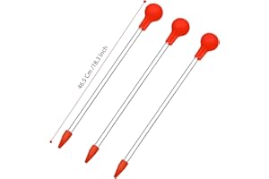 Aquarium Choice Coral Feeder Long Syringe Tube Liquid Fertilizer Feeder SPS HPS Marine Reef Coral Feeder Tool Fish Excreta Cleaner (3 Units 46.48CM/18.31 Inch)