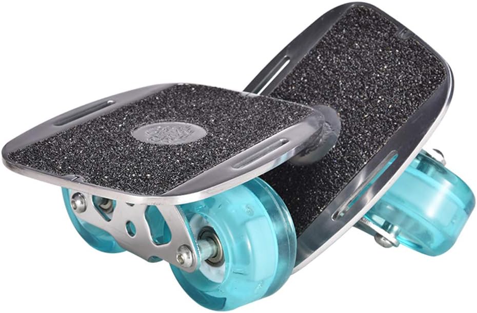 COOAK Drift Skates Plate,Rollar Road Drift Skate Plate with Blue Wheel and Flash Light,Drift Skating Board with Additional Bag and Tools and Two Bandages and Edge Protector