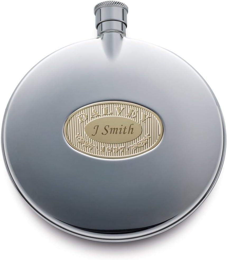 Dalvey Classic Hip Flask With Gold Detail Amazon.co.uk Kitchen & Home