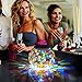 Senbowe™ Solar Powered Mosaic Glass Ball LED Garden Lights,Color Changing Solar Table Lamps,Waterproof Solar Outdoor Lights for Christmas,Home,Yard, Patio,Ideal Gifts - 5.12 4.13 in