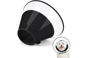 Dog Cone Collar with Soft Pad, Elizabeth Recovery Collar for Large, Medium, Small Dogs to Stop Licking, Pet Head Cone Alterna