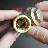 PATIKIL 4 Pcs 304 Stainless Steel Y Strainer Mesh Filter 22mm OD 32mm H Debris view 5