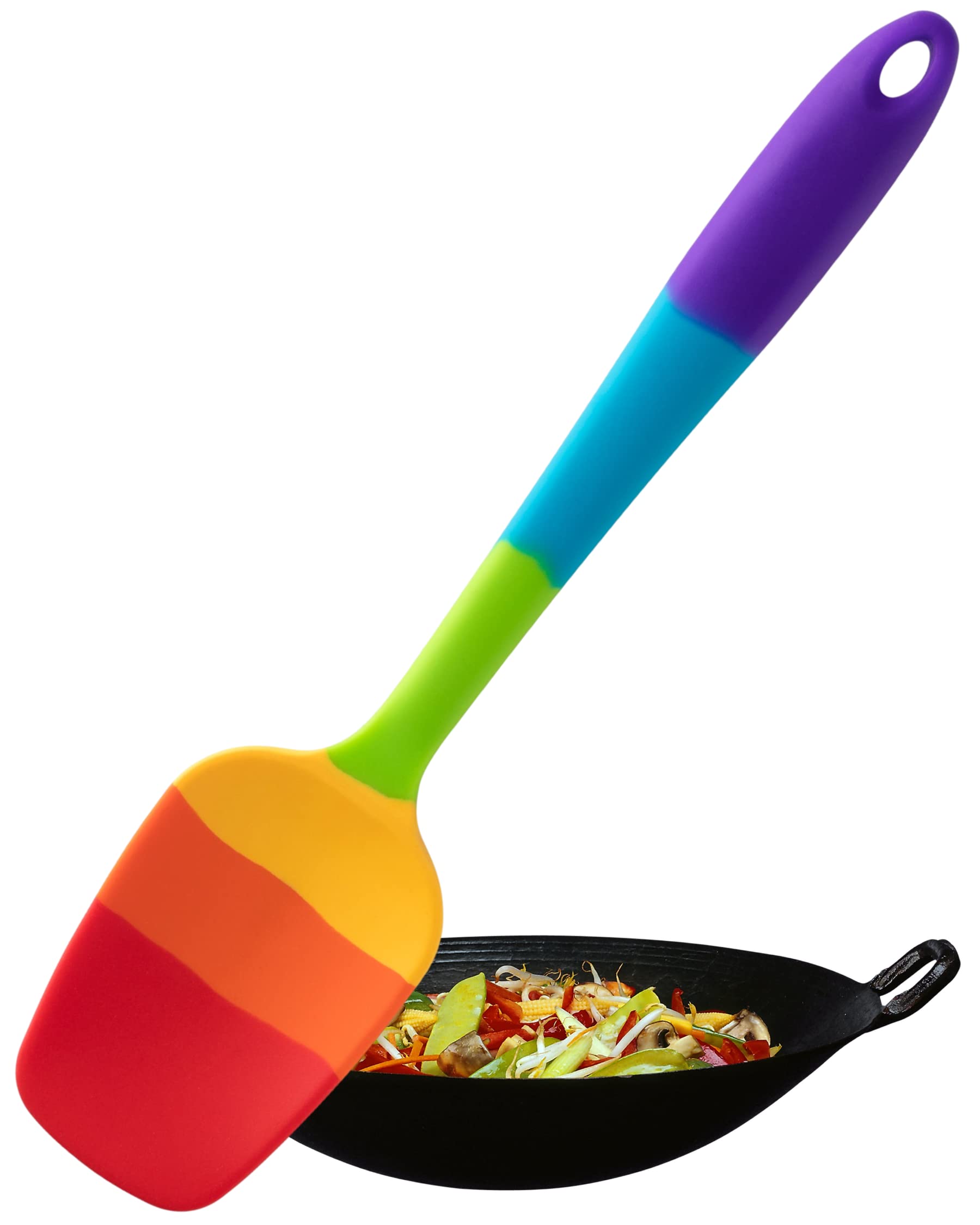 Taylors Eye Witness Large Silicone Rainbow Spatula Spoon