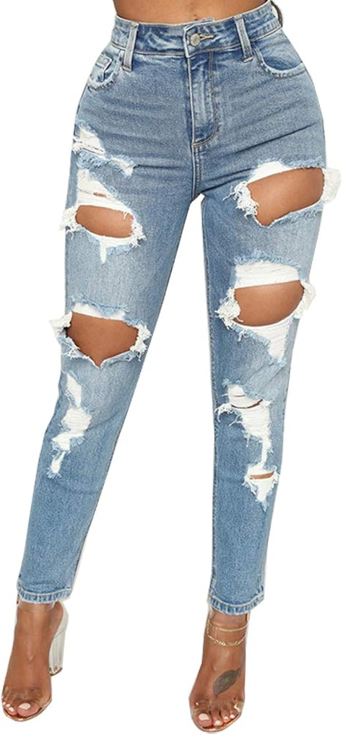 hole jeans womens